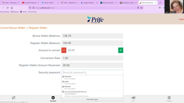 iTeraCare Bonus Redemption In New Prife International Back Office