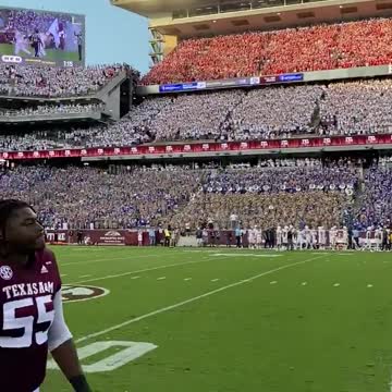 The Crowd For Texas A&M’s Red, White And Blue Game Was An Incredible Tribute To America