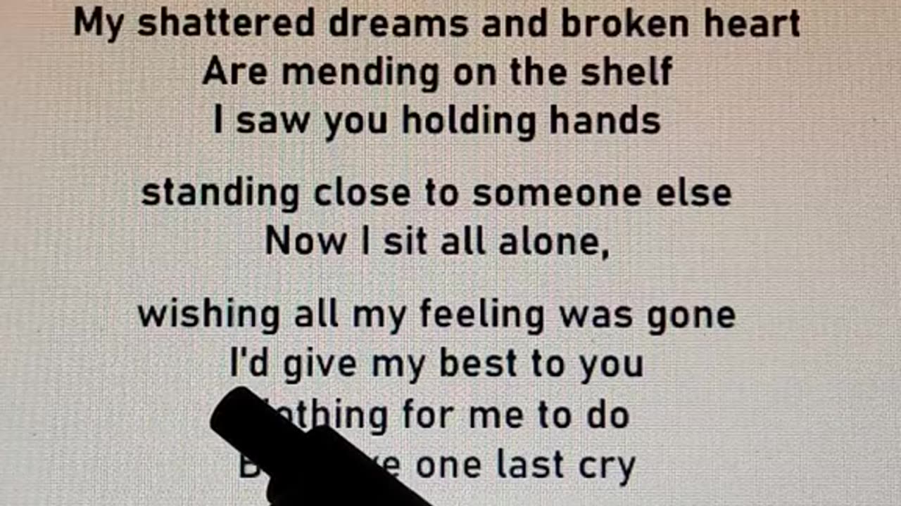 One last cry lyrics