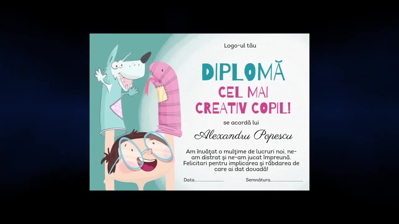 MATOGRAPH.COM) Diploma de participare model