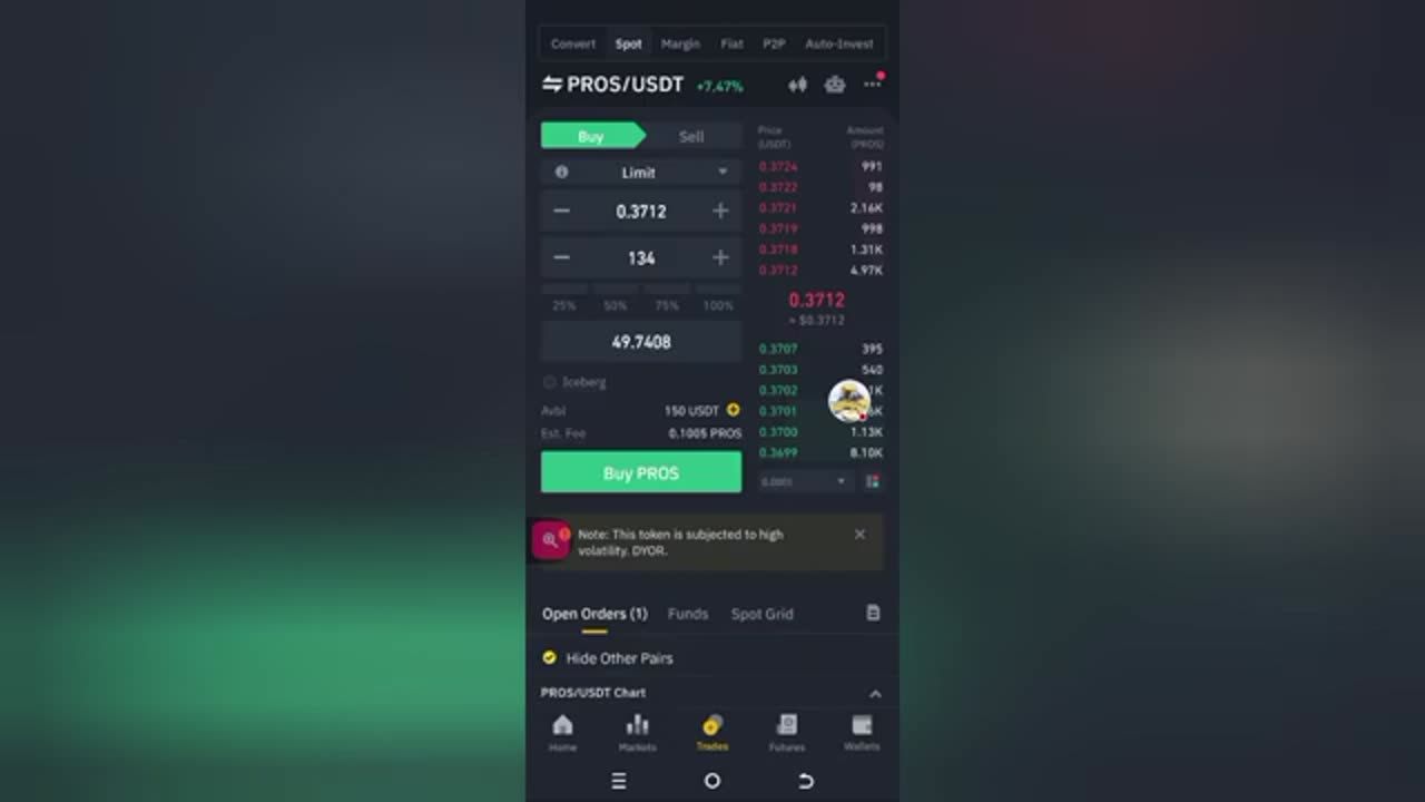 PROS/USDT: Profitable Crypto Trading on Binance