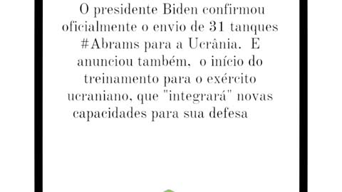 Será entregue 31 tanques à Ucrânia