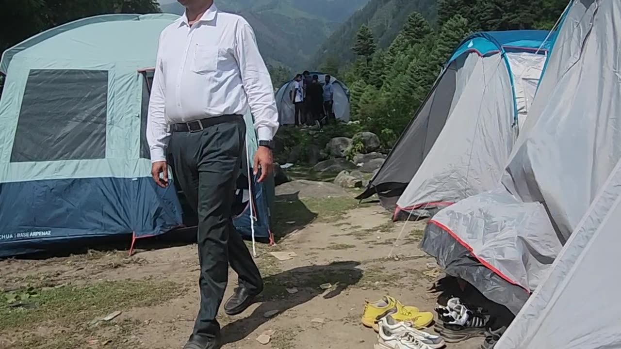 During camp in sonamarg with Scouts and guide