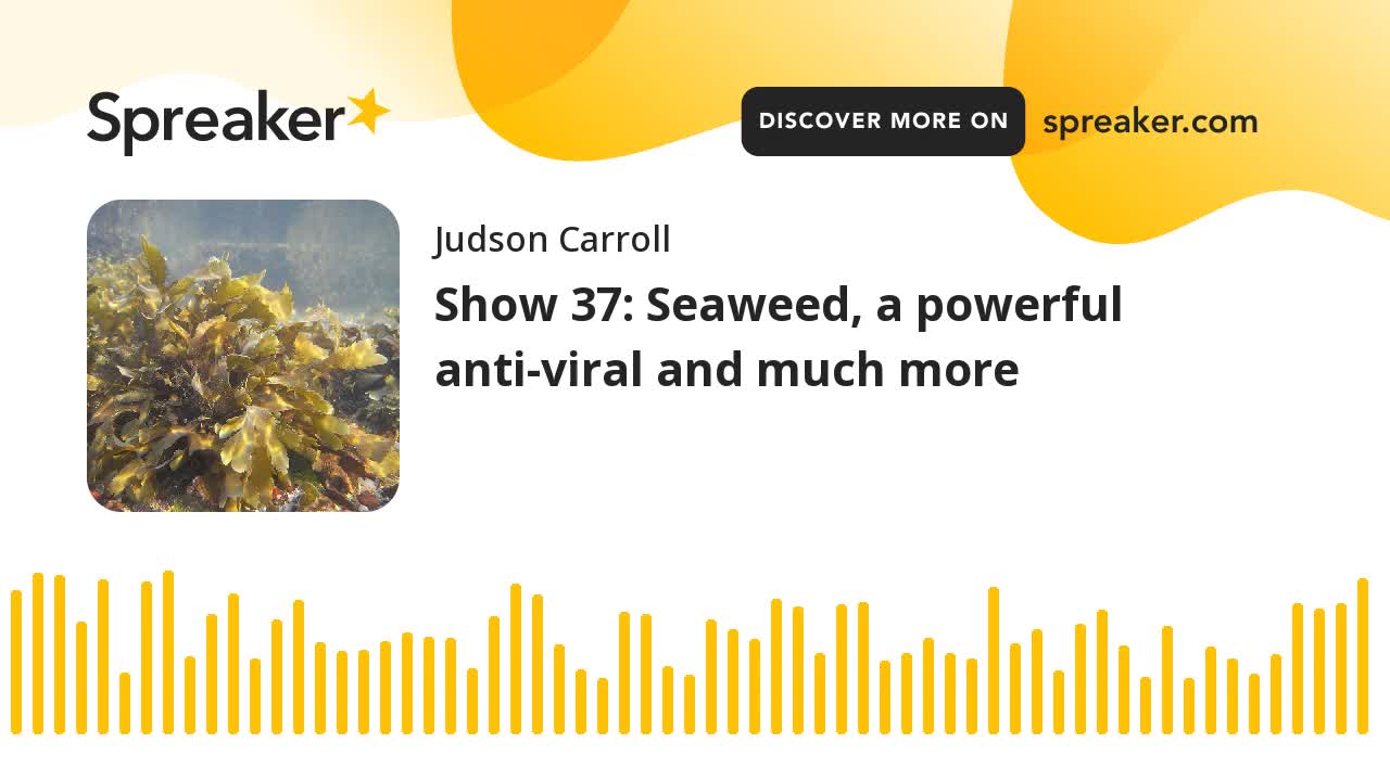 Show 37: Seaweed, a powerful anti-viral and much more (part 2 of 3)