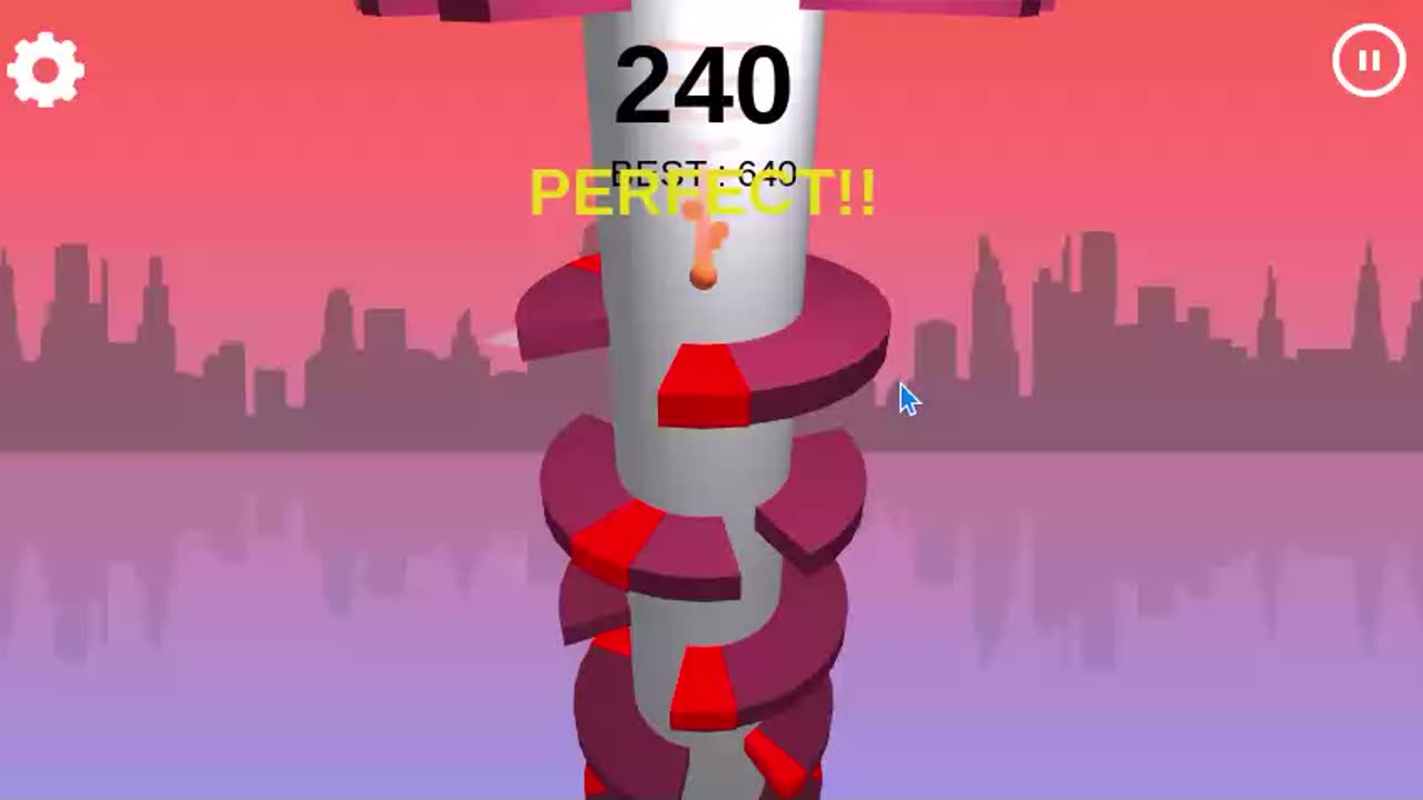 I play helix jump 3rd time