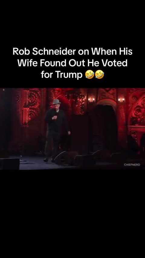 Rob Schneider on When His Wife Found Out He Voted for Trump