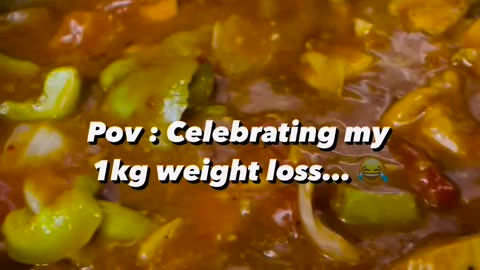 “I lost one kilogram on my diet! Only 99 more to go“ #food