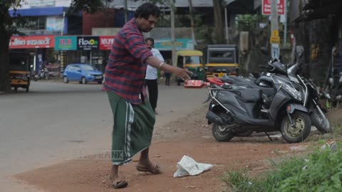 Fight between snake and man