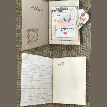 Handmade Vintage JUNK JOURNAL / MEMORY BOOK ❤️
