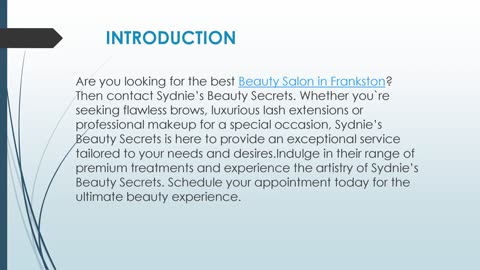 Beauty Salon in Frankston