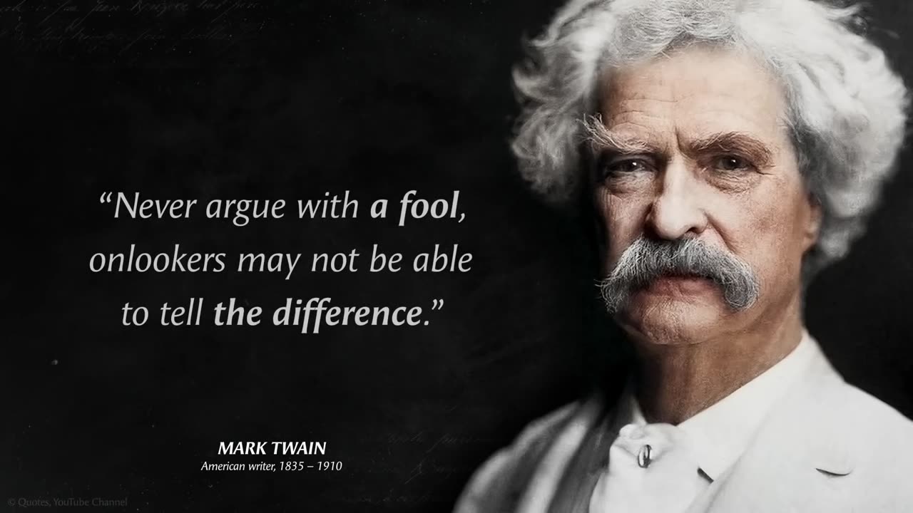 Mark Twain's Life Lessons Men Learn Too Late In Life