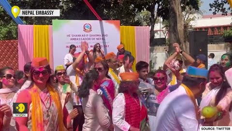 Foreign embassies painted in hues of togetherness for Holi celebration I WION Originals