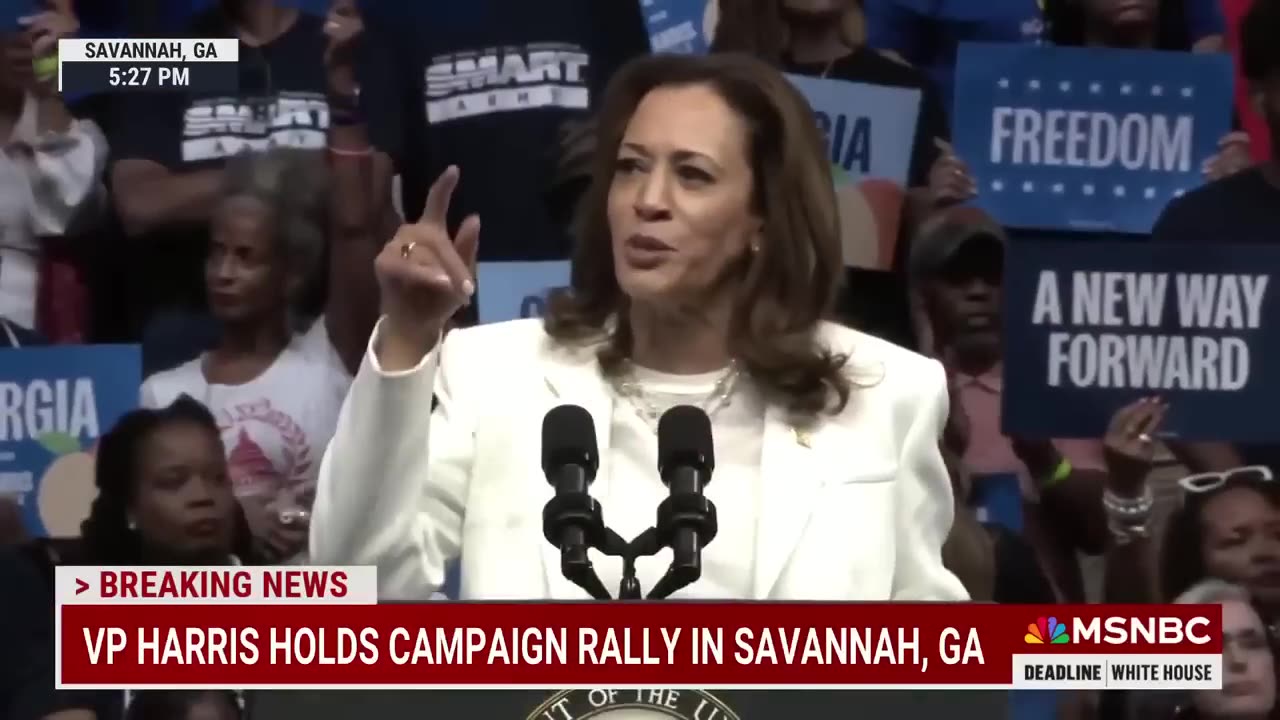 Kamala Harris Handles Pro-Palestine Protester at Georgia Rally