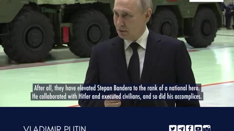Putin: Ukraine’s regime glorifies Hitler collaborators and employs Nazi methods and practices