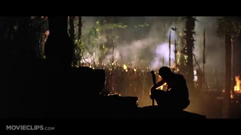 FINAL DEATH SCENE : Cptn. Willard kills Col. Kurtz : Apocalypse Now (1979). music "The End"