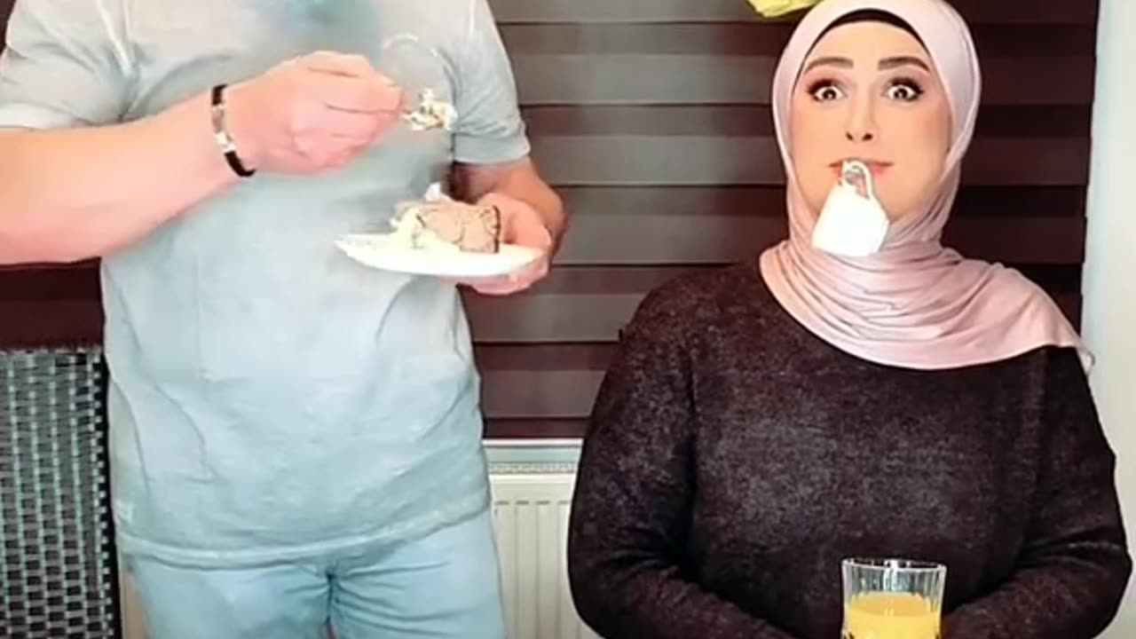 Husband and wife funny video