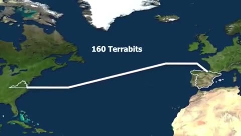 Undersea cables on a flat earth