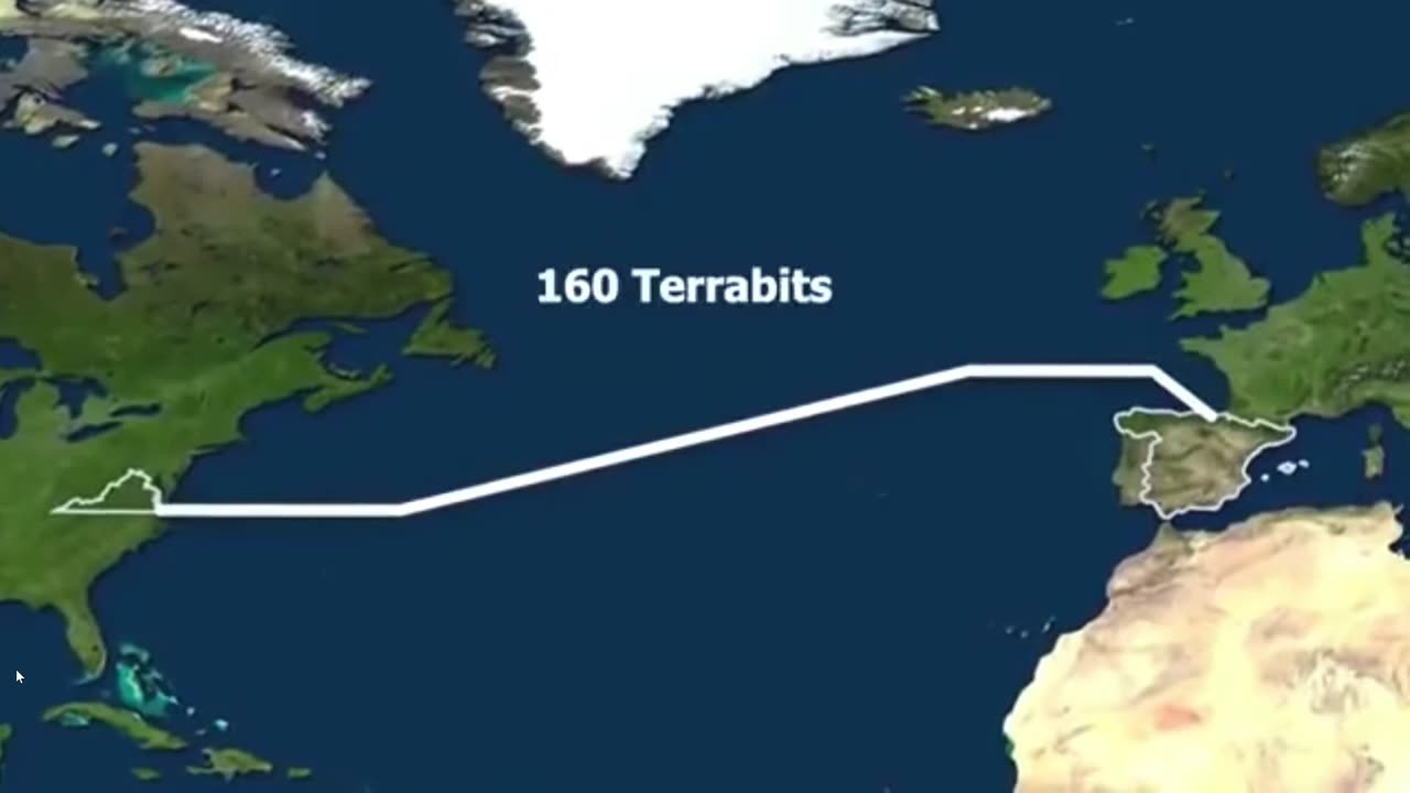 Undersea cables on a flat earth