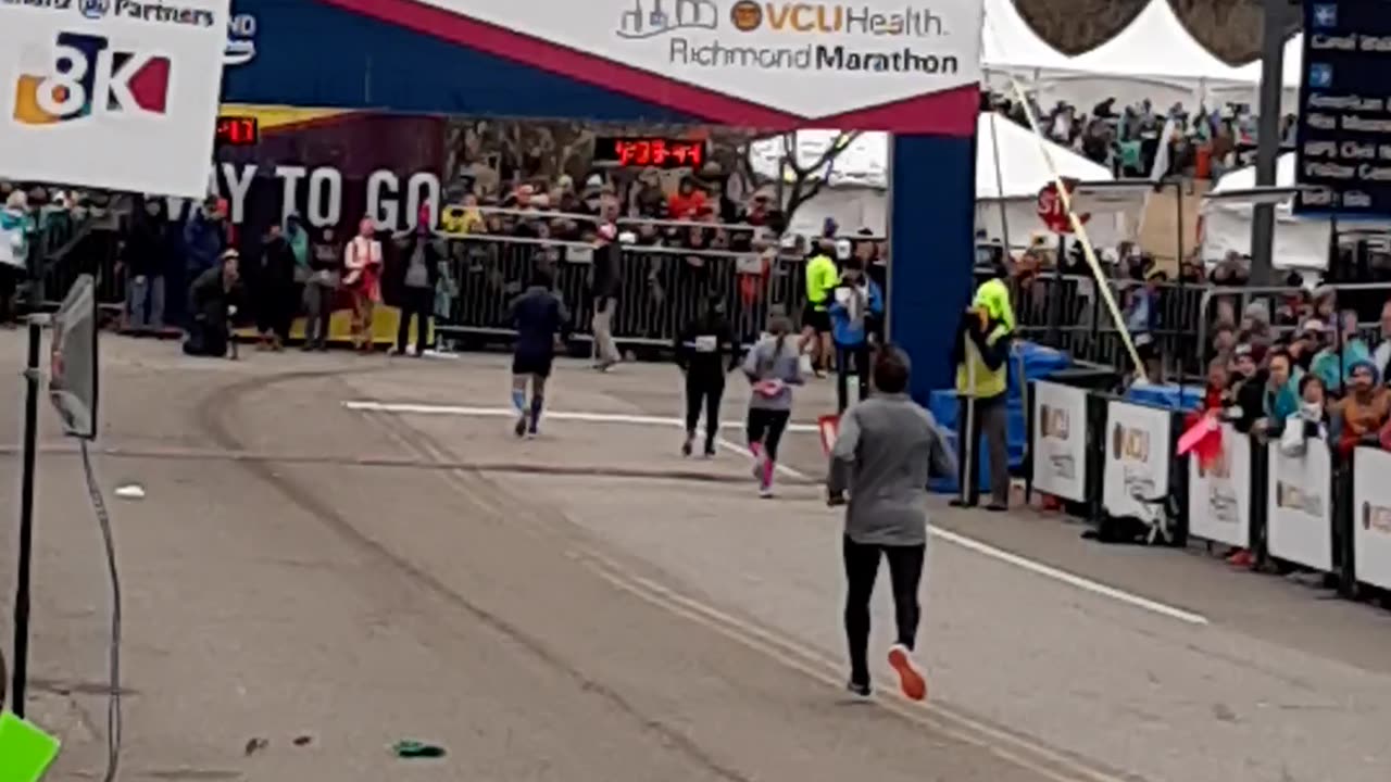 Proud Moment Watching My Sister Complete The Richmond Marathon!