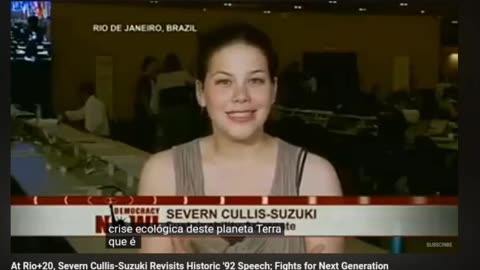 At Rio+20, Severn Cullis-Suzuki Revisits Historic '92 Speech; Fights for Next Generation