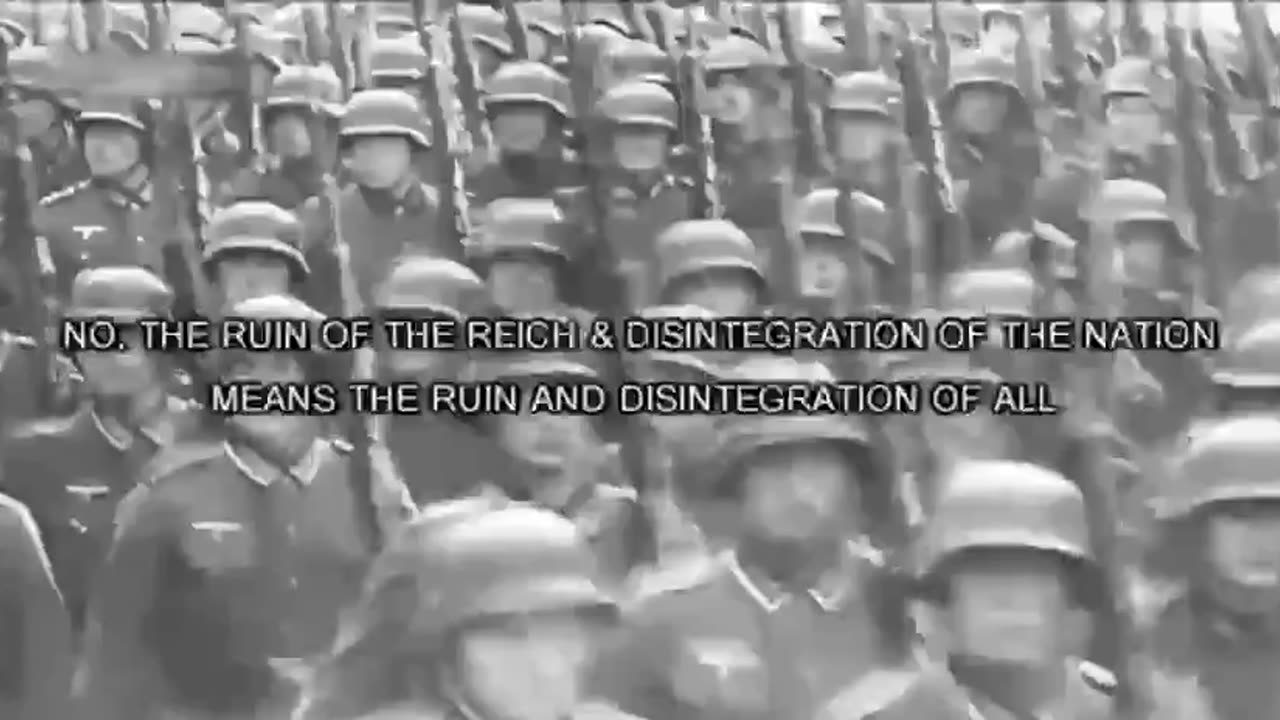 Adolf Hitler Speech - "The German Individual is inseparably bound to the fate of an entire nation."