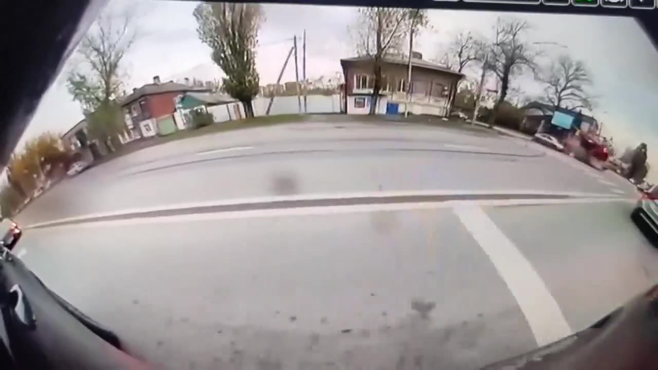 BMW launched into air