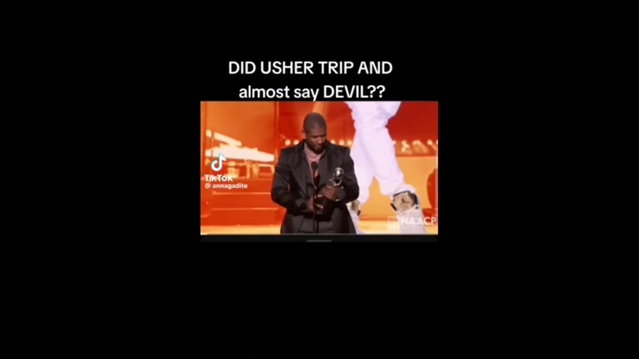 USHER THANKS SATAN!