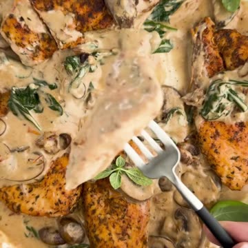 😋Creamy Mushroom Chicken😋