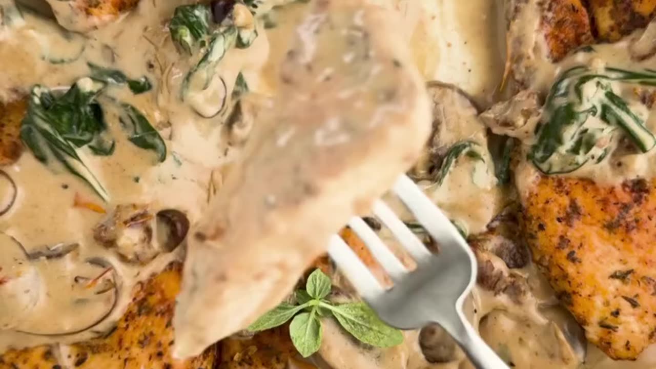 😋Creamy Mushroom Chicken😋