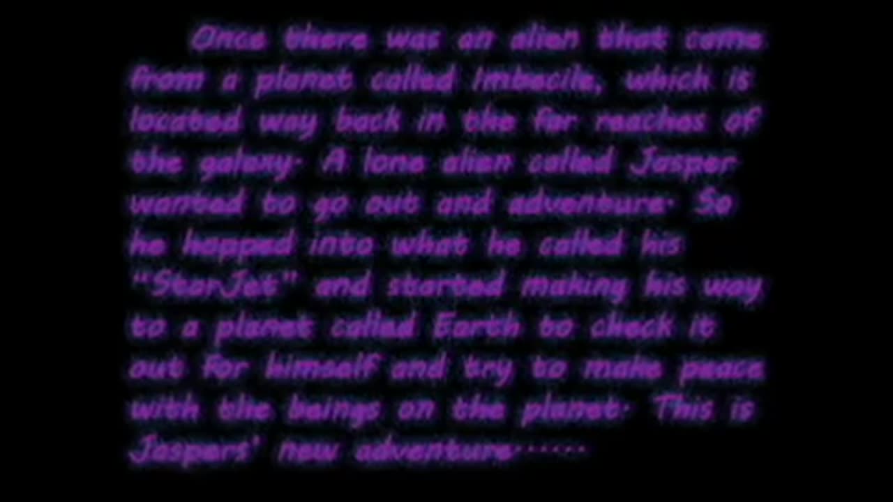 Alien having a strange adventure