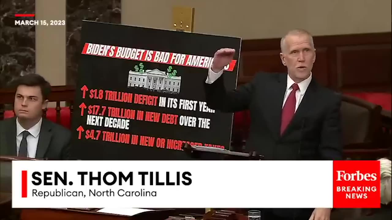 'Not Going To Pass'- Thom Tillis Has A Message For Biden Over Budget