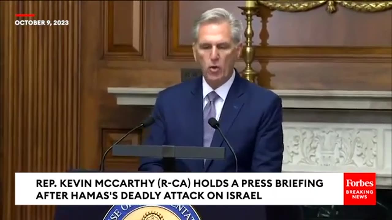 WATCH- Kevin McCarthy Blasts Sec. Antony Blinken Over Intelligence Failures Prior To Hamas Strikes