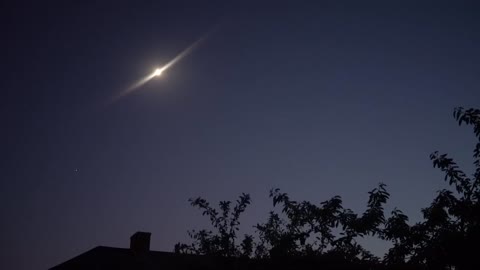 International space station ISS travelling over london