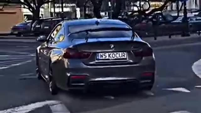 BMW Drifting on road