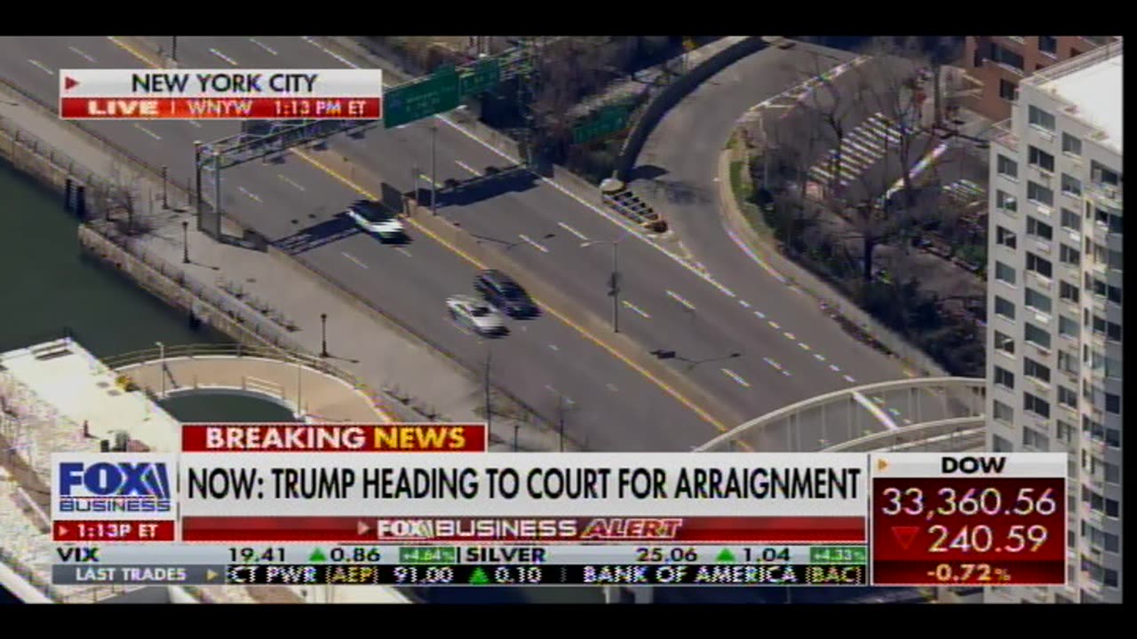 Trump arrives at New York Courtroom for Arraignment