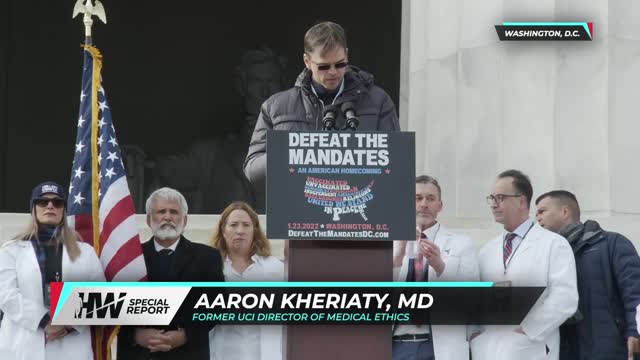 Dr. Kheriaty at the Washington Rally against Vaccine mandates Jan 2022