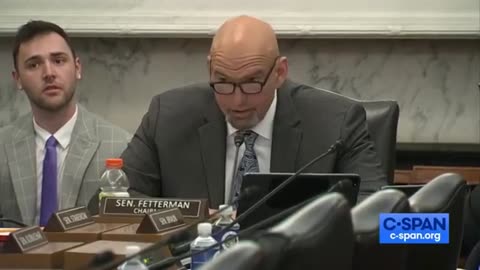 John Fetterman is back today as a Senate subcommittee chair, listen to his opening statement