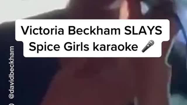 Victoria Beckham SLAYSSpice Girls karaoke