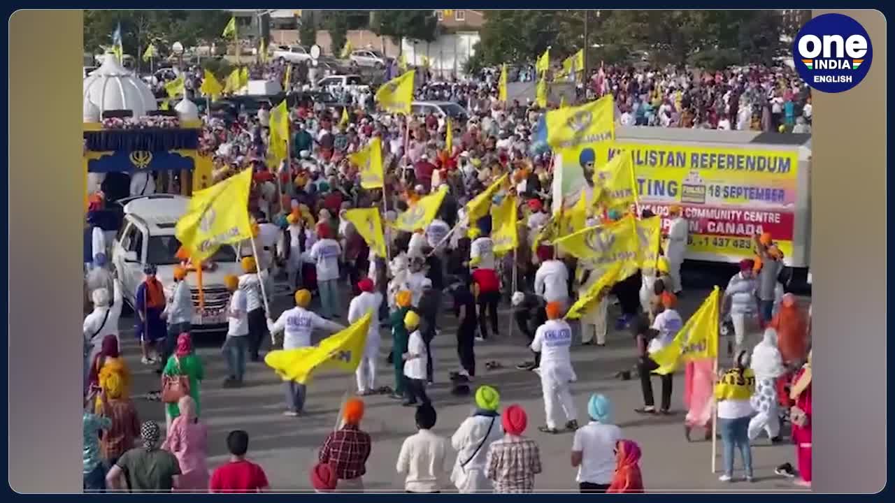 Canadian Sikhs participate in Khalistani referendum in Brampton _ Oneindia News _News