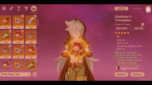 Explaining why attack on cup artifact is good Wolf vs Razor(description more explanation)