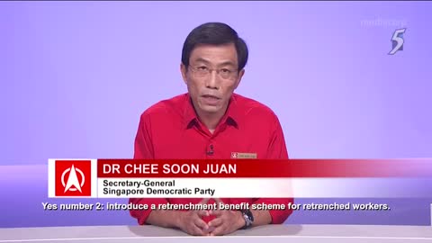 GE2020 SDP speaks in Party Political Broadcast on Jul 2