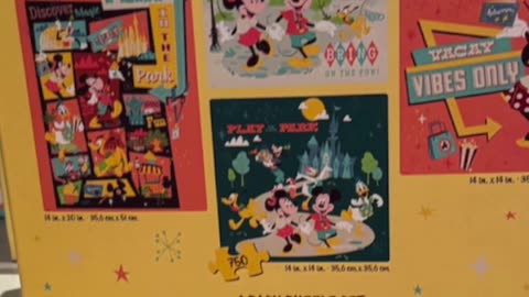 Disney Parks Play in the Park 4 Puzzle Set #shorts