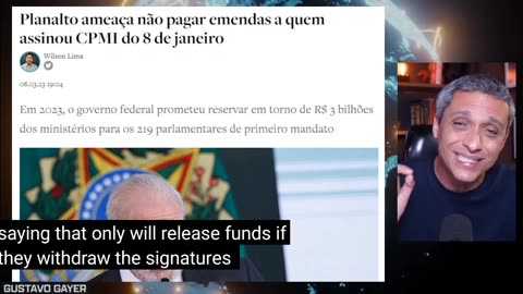 URGENT - LULA government offers 3 billion for parliamentarians to withdraw CPMI signatures