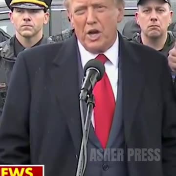 Donald Trump speaks at wake of NYPD officer Johnathan Diller, who was murdered by a career criminal