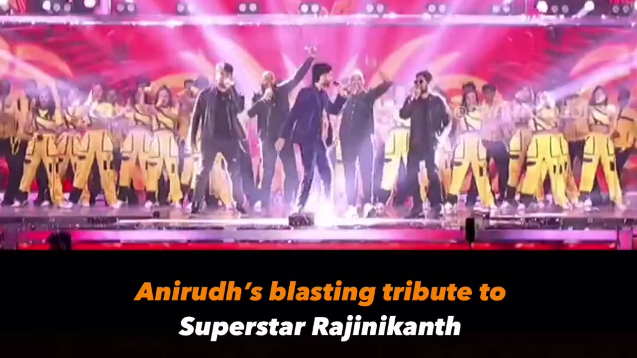 Anirudh blasting performance in jailer #reel #superstar