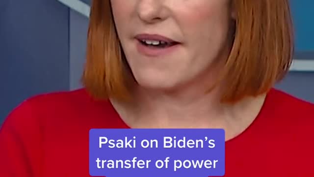 Psaki on Biden's transfer of power to VP Harris