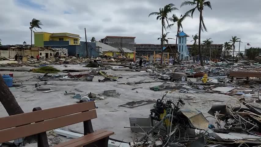 Fort Myers Beach Desvastated By Hurricane Ian