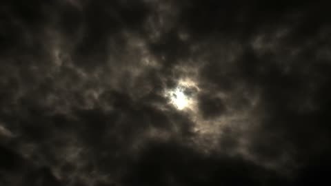 Moon behind clouds (warm temp edit)