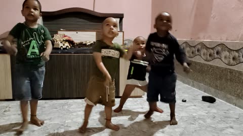 Childrens funny dance video