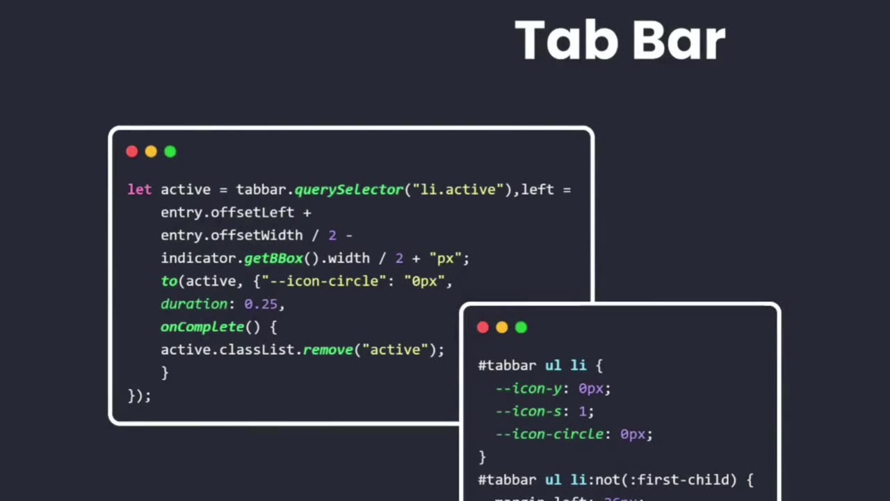 Tab Bar Animation #thewebforce #freeelancing #webdevelopment #frontendl